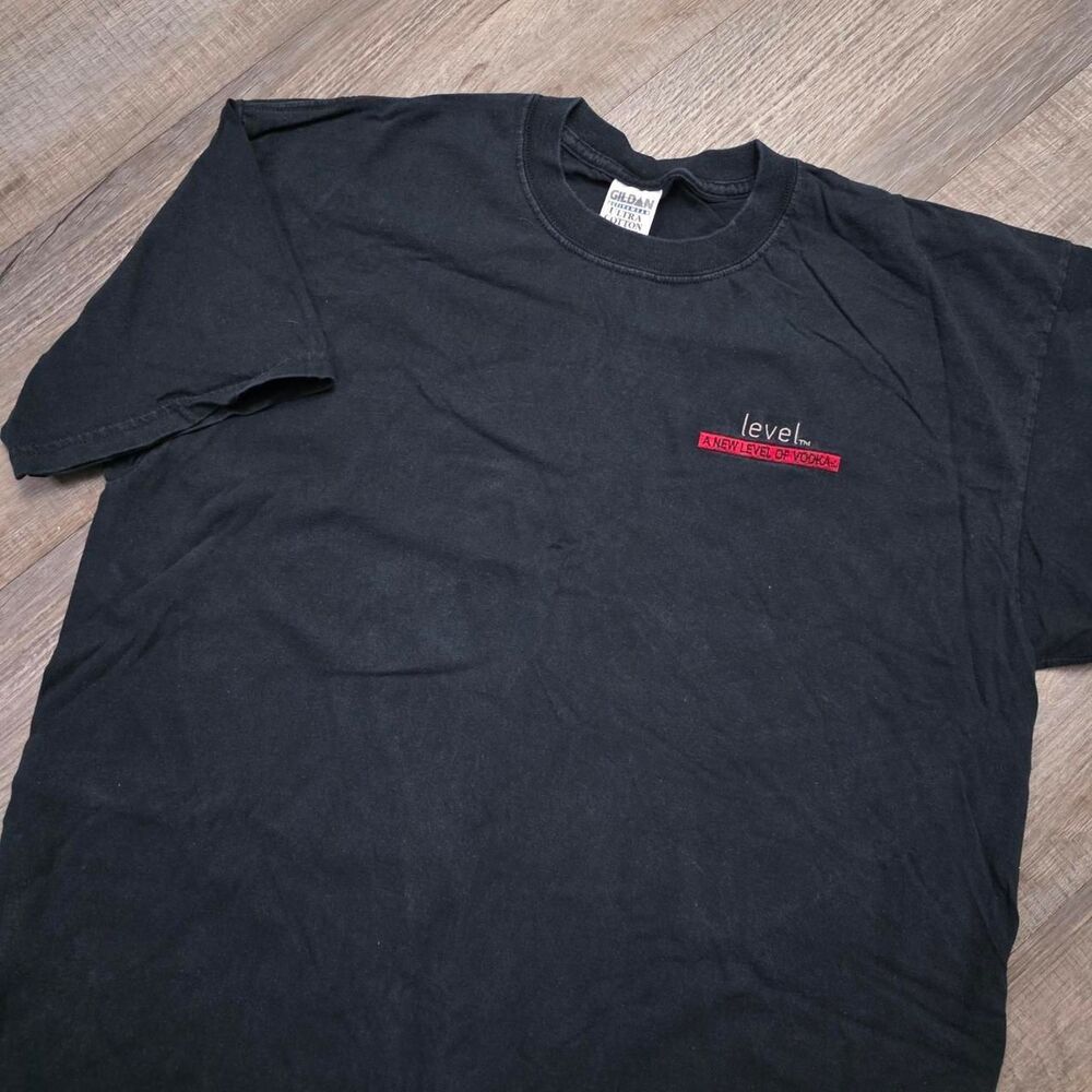 Vintage Level Vodka Promo T Shirt Black XL 100 Cotton